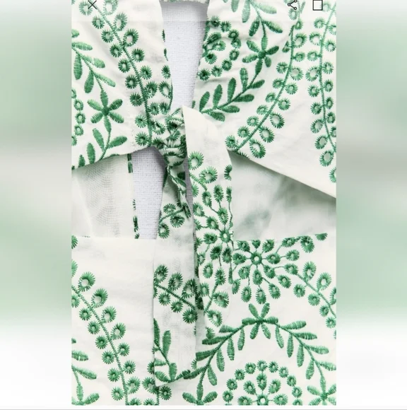 Zara Eyelet Low Back Dress - Picture 7 of 7